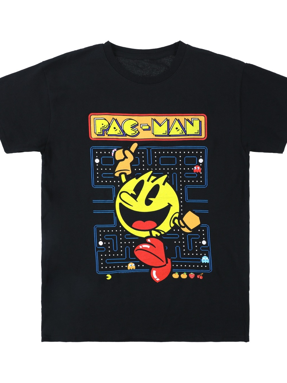 Black Graphic Tee - Pac-Man Licensed t-shirt large